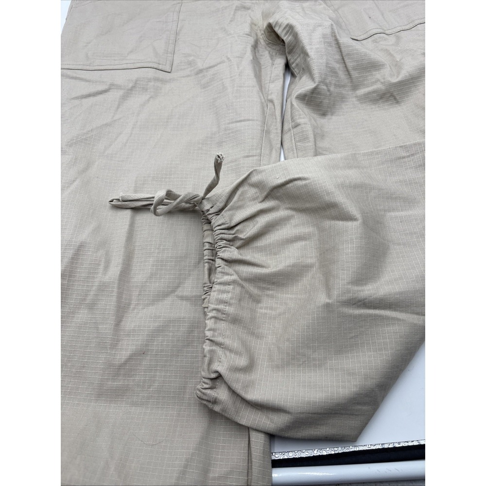 Georgiou Studio Canvas Pants Button Women's Zipper‎ Fly Pull Tie Tied Pant Ankle - Picture 4 of 16